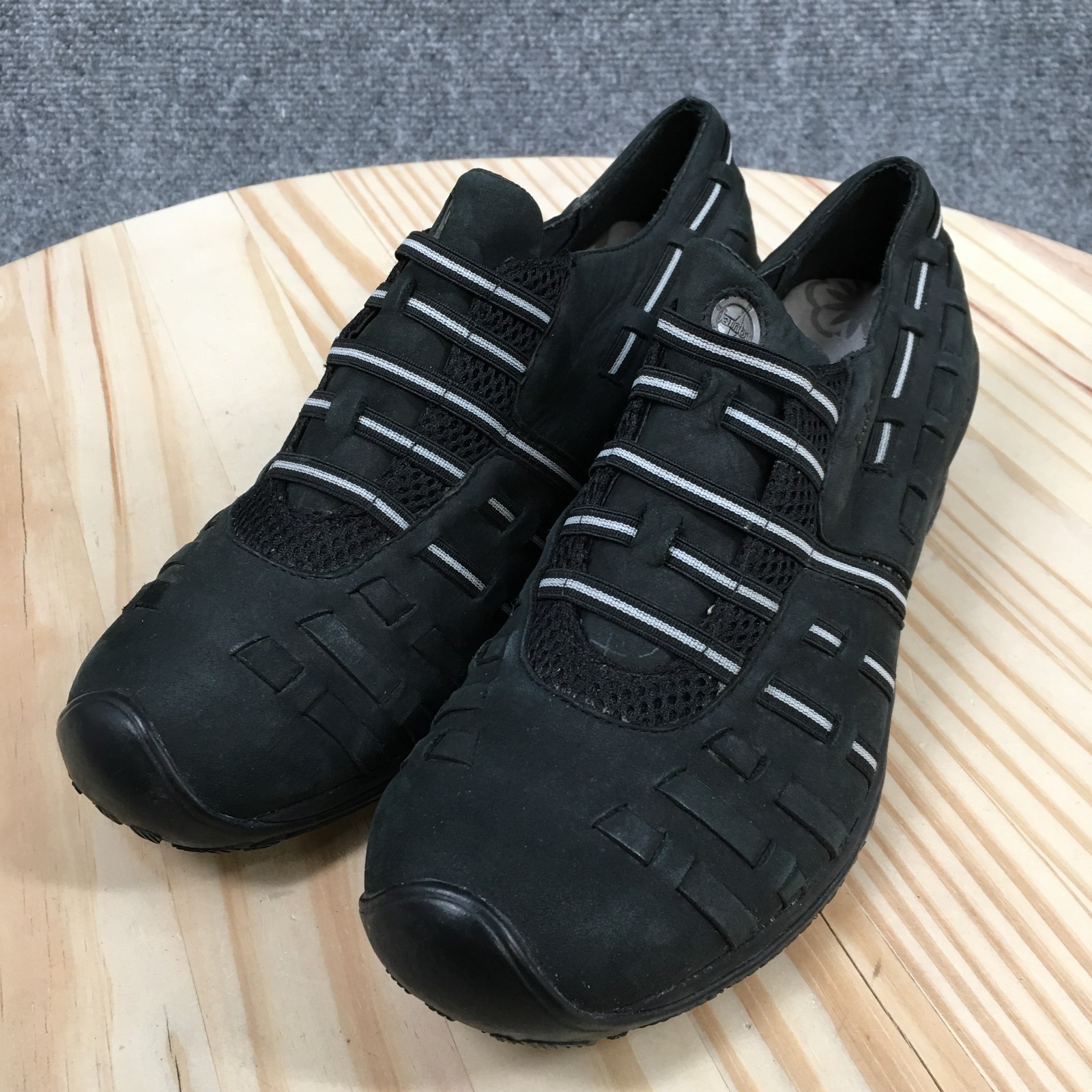 JBU By Jambu Shoes Womens 8 M All Terra Design Walking Wedge Slip Ons Black
