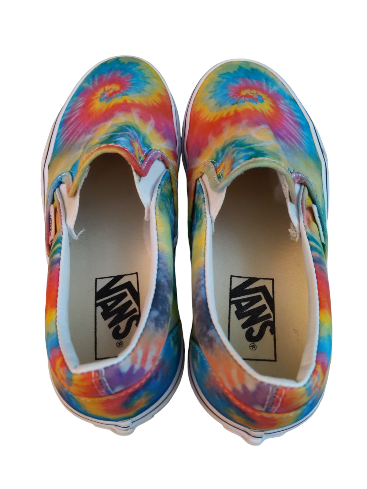 Vans Women’s Tie Dye Slip On Shoes Size 6.5 Excellent Used Condition