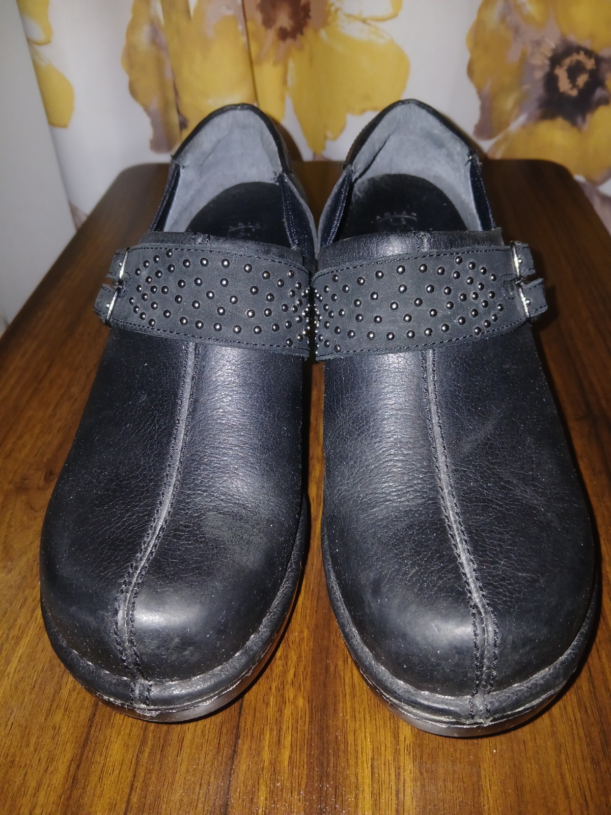 Ariat Shelia Clogs Black Leather Studded Western Casual Y2K SIZE 9B