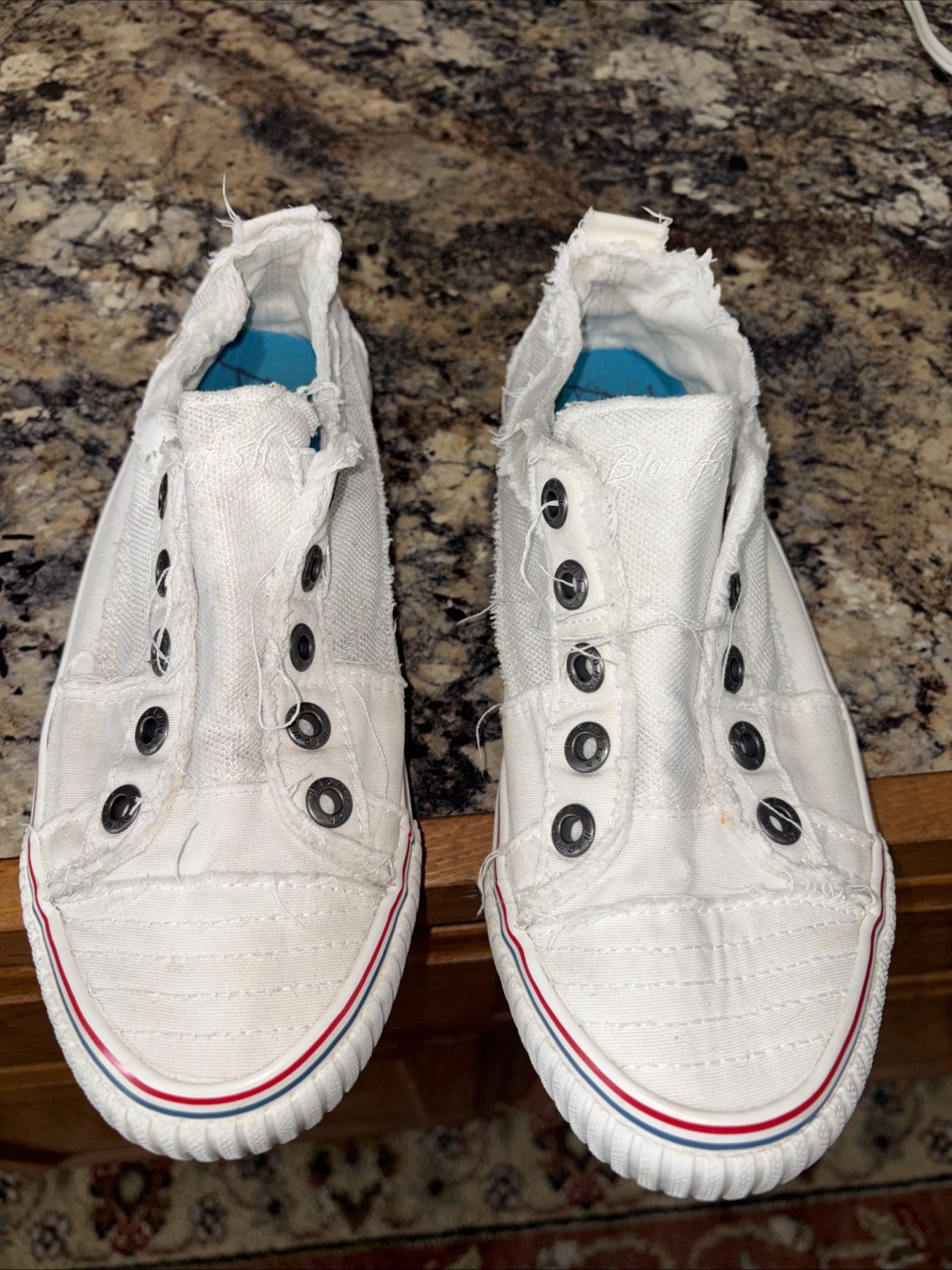 Blowfish Malibu Distressed Edge Slip On Sneakers 8