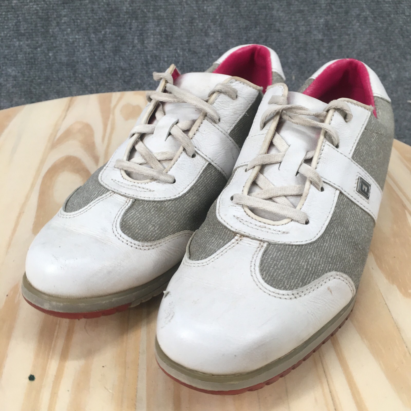 Footjoy Shoes Womens 8.5 M Casual Collection Golf Sneakers White Lace Up 97717