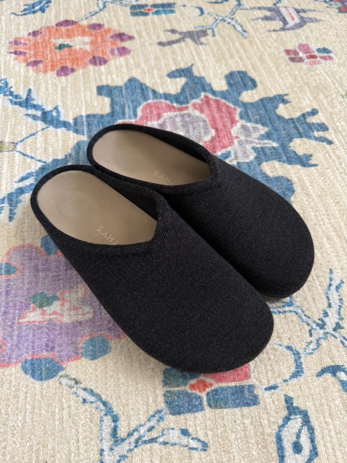 Rothy’s The Casual Clog Shoes Black Women’s Size 9