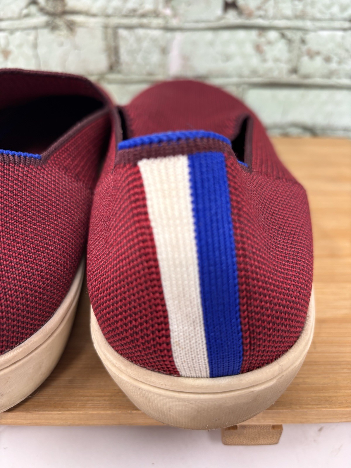 Rothy’s The Original Slip On Sneakers Garnet Red Women’s US Size 11.5 Shoes