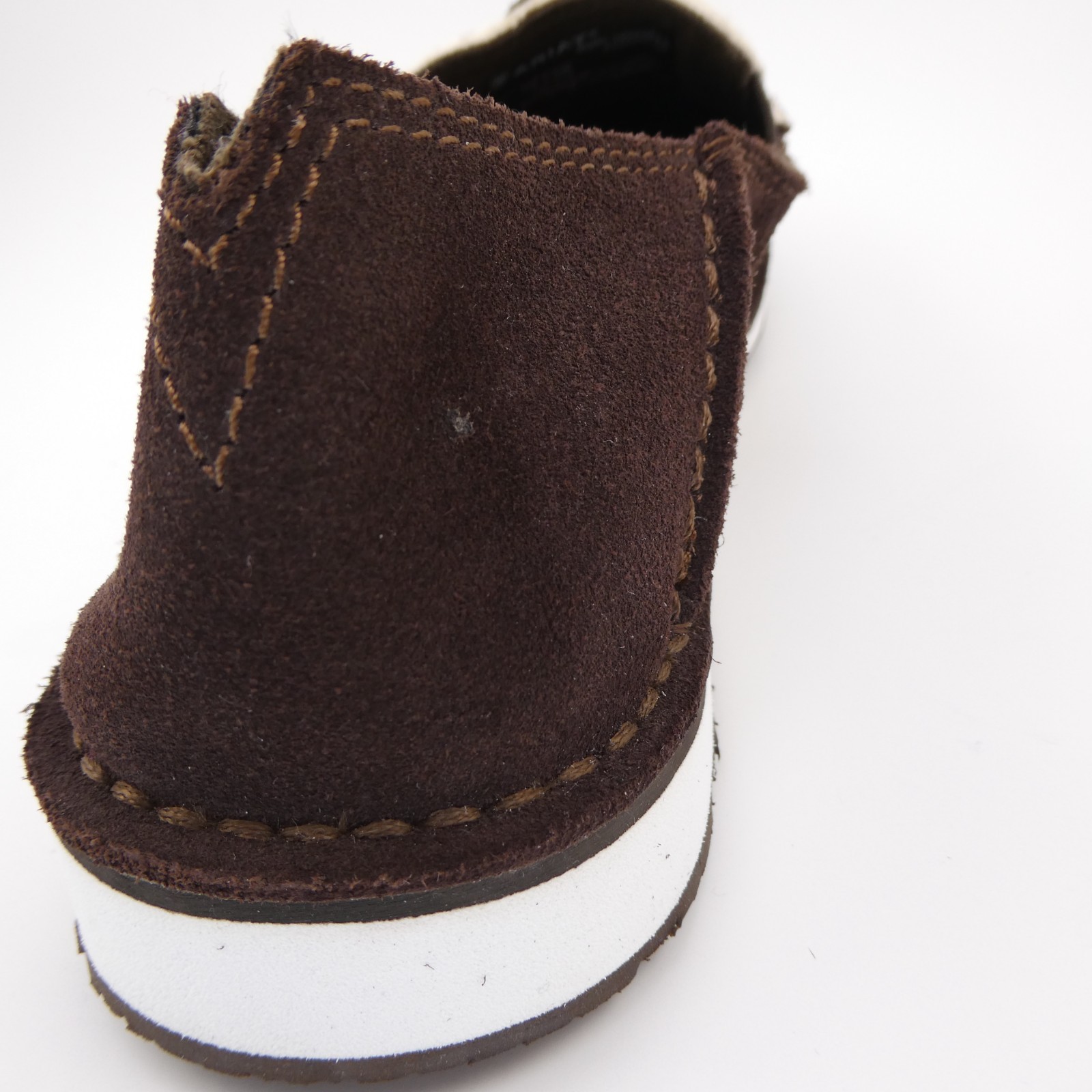 Ariat Cruiser Boat Shoe Leather Loafer Chocolate Chip Suede/Spotted Hair US: 7.5