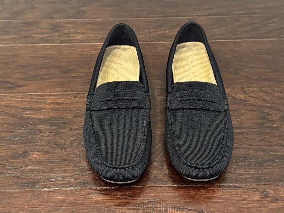 Rothy’s The Driver Black Knit Loafers Women’s Size 10 Slip-On Flats