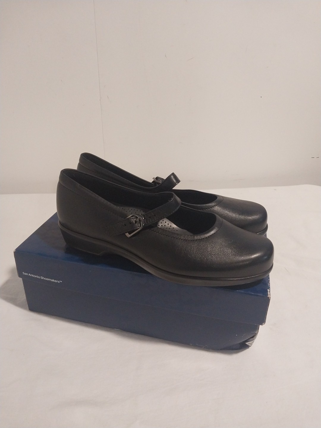 SAS Women’s Maria Mary Jane Black Leather Shoes Tripad Comfort Size 8.5W. New