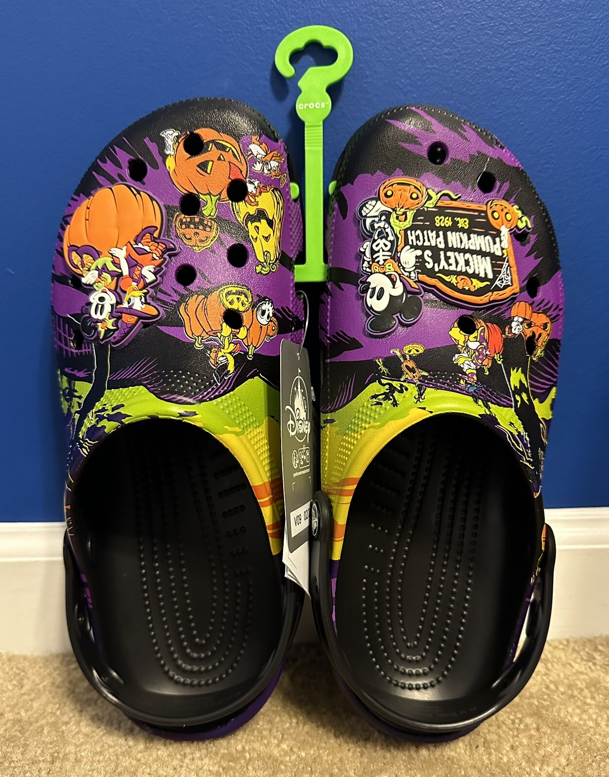 Disney Parks Halloween 2024 Mickey’s Pumpkin Patch Clogs Crocs Size M9 W11