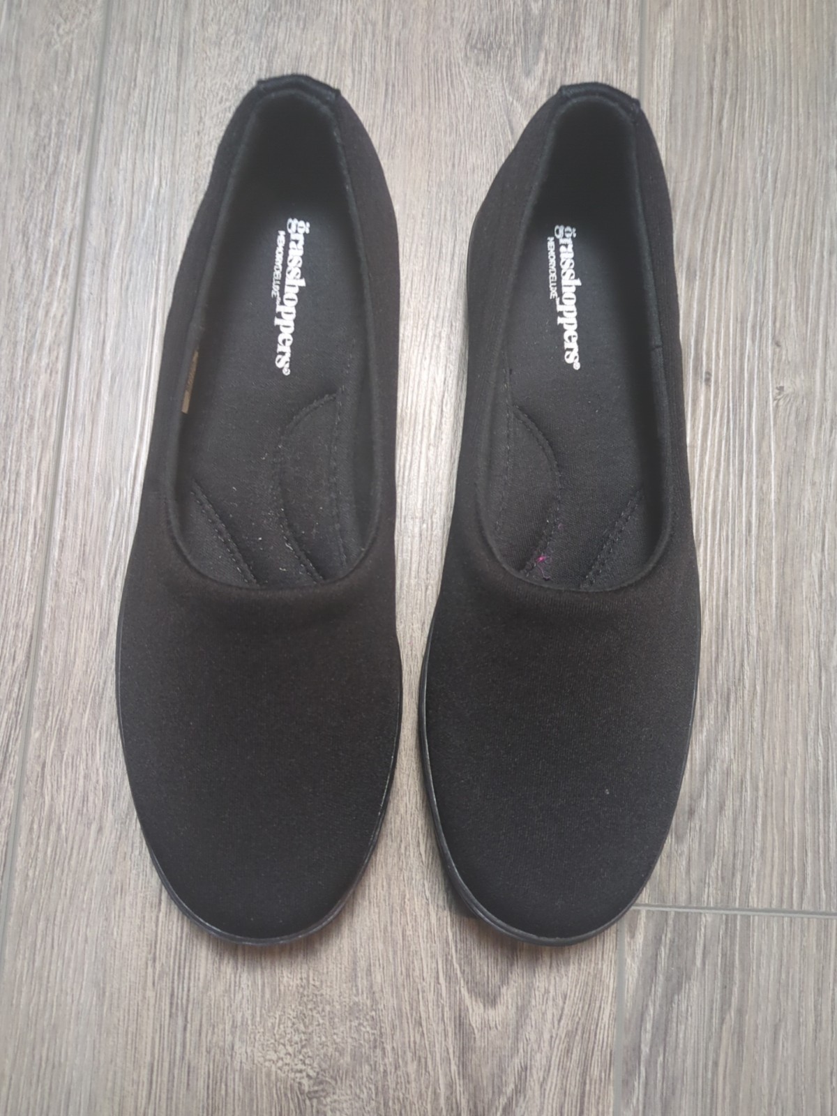 Grasshoppers Women’s Lacuna Jersey Slip-On Wool Shoes Comfort – Size 8.5 W Black