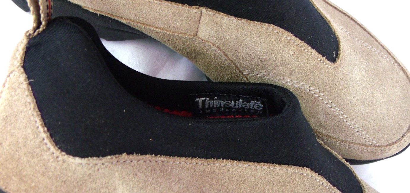 Quest Faux Suede Slip On Thinsulate Hiking Shoe Beige Women’s Size 10