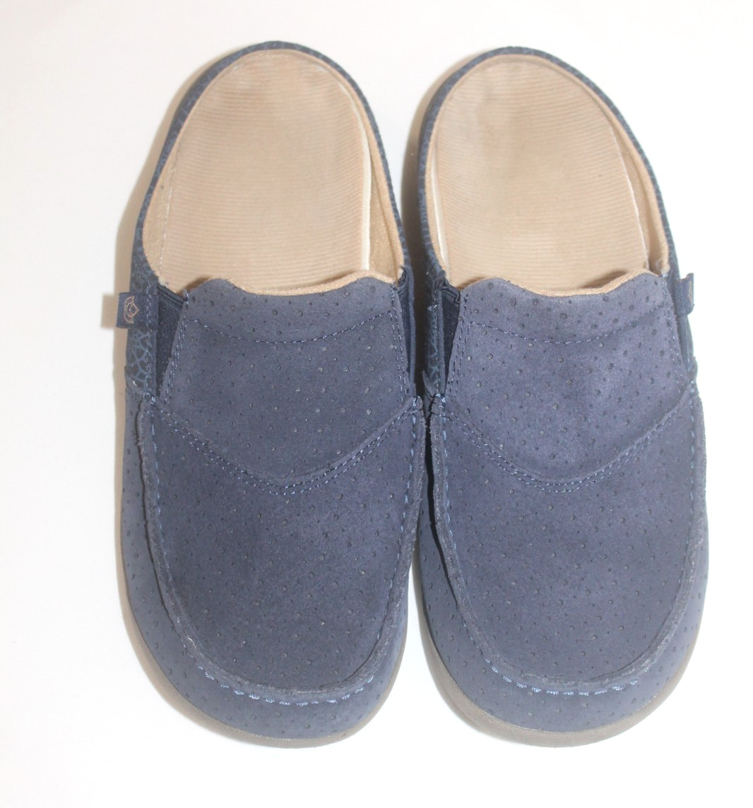 Spenco Siesta Women’s Size 9 US 39.5 EU Mules Blue Nubuck Slip On Shoes Comfort