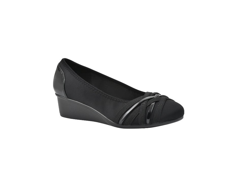 New Cliffs by White Mountain Bowie Wedge Women’s Shoes Wide Width Multi-Size