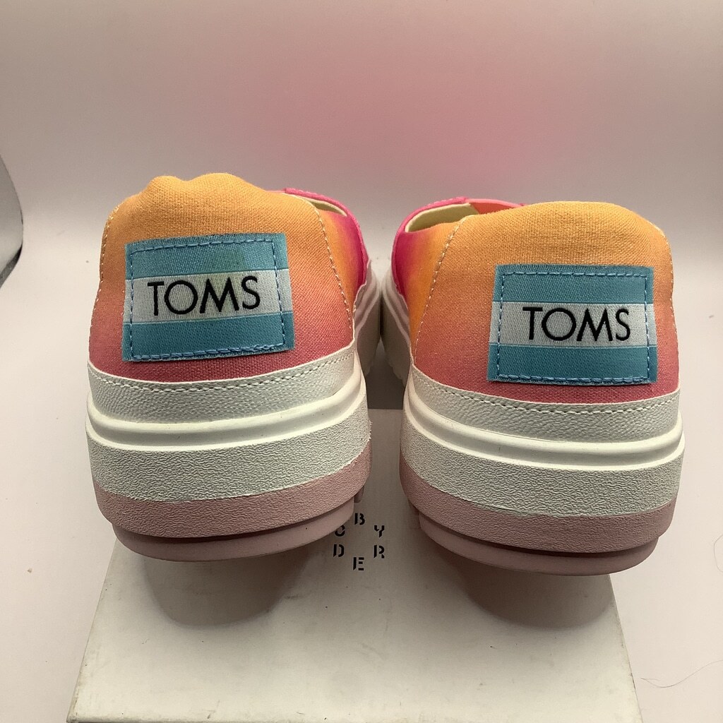 Women’s TOMS Slip On Sneakers, Size 7.5, Pink Ombre