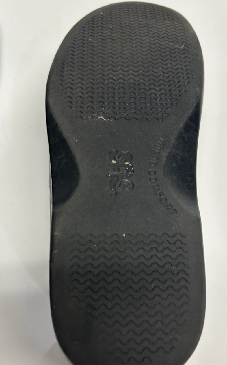 SAS Viva Tripad Comfort Slip On Black Leather Comfort Casual Loafers Sz 8W