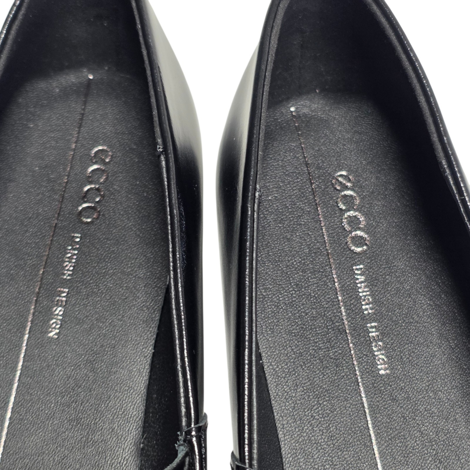 New ECCO Margot Women’s 10-10.5 EU 41 Black Leather Mary Jane Flats