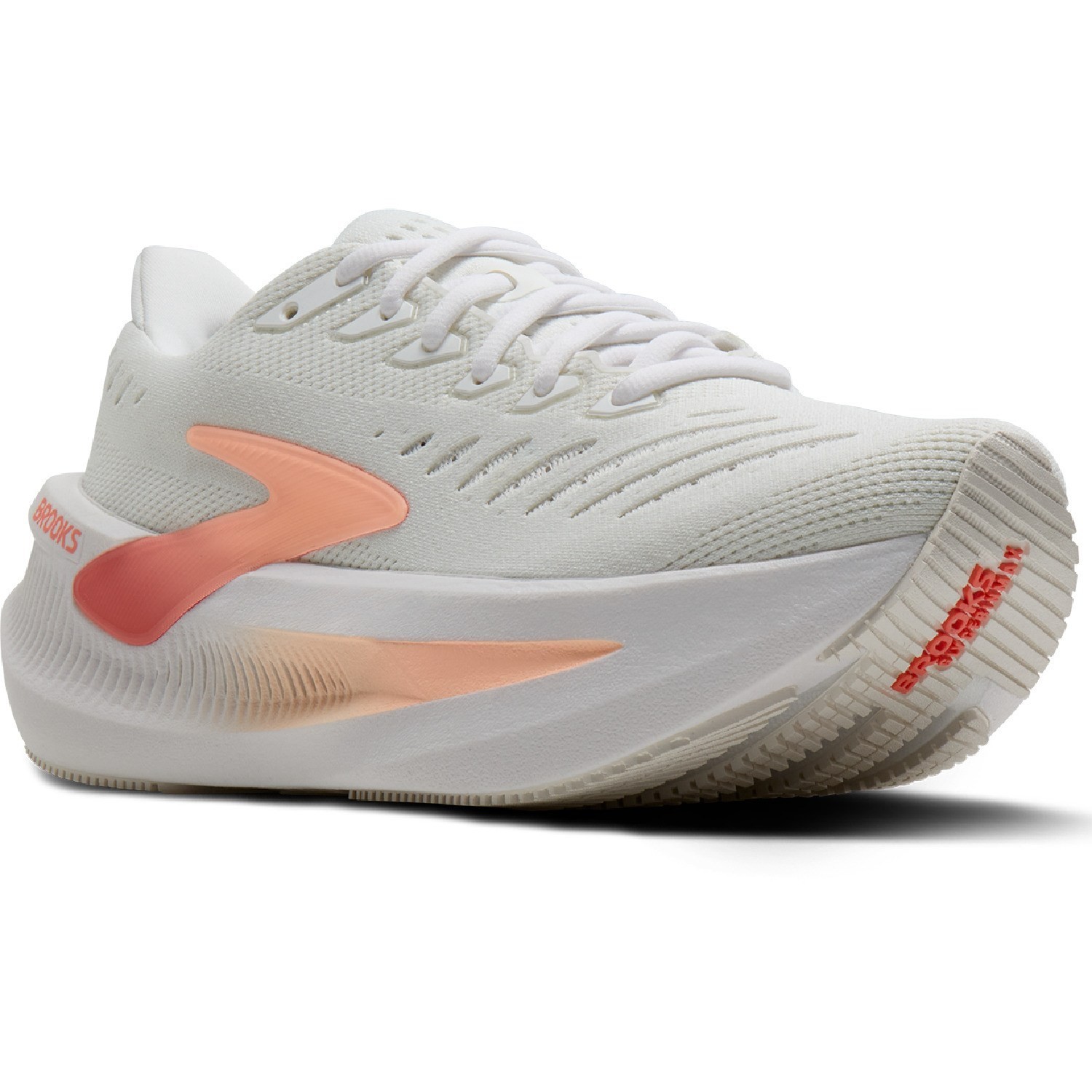 Brooks Glycerin Max 2 Road-Running Shoes – Women’s-WhiteCoralPeach