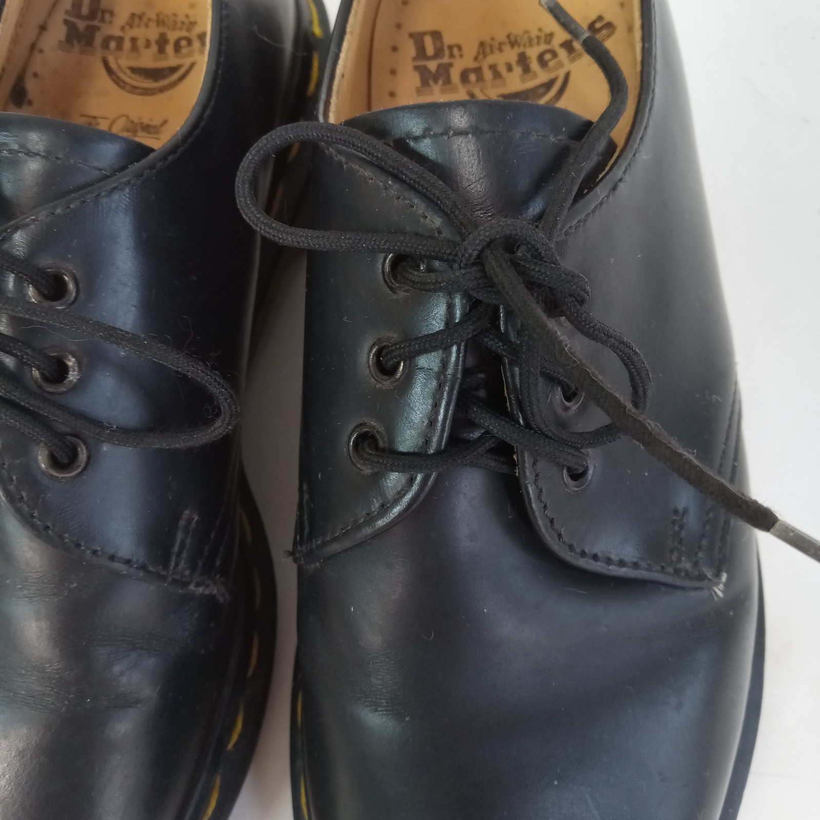 Dr Martens Size 4 US Woman 2 UK Made in England Black Shoes C2 DM22085 Leather
