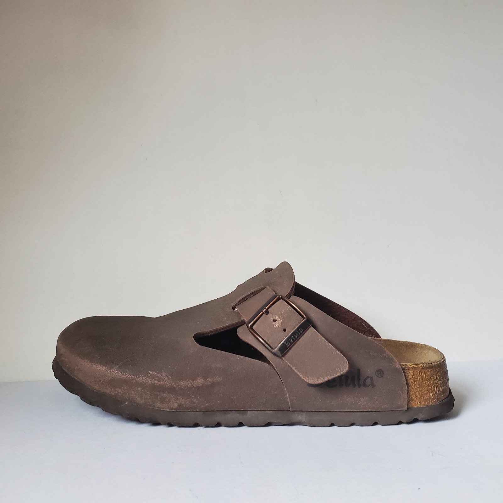 *Wear Birkenstock Betula Mocha Leather Clog Size 8 Ladies Men 6 Anatomic Footbed