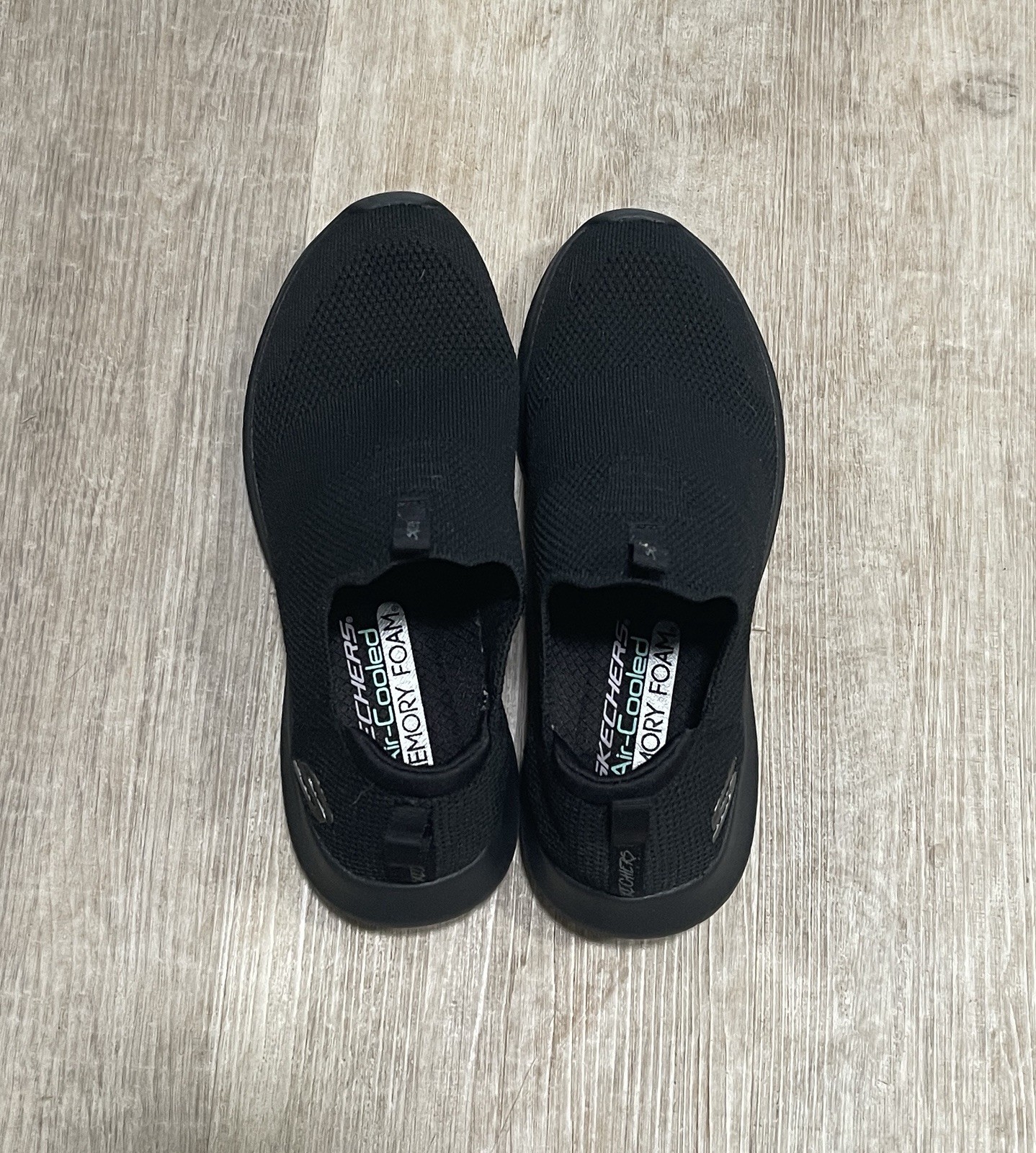Skechers Air-cooled Memory Foam Black Shoes