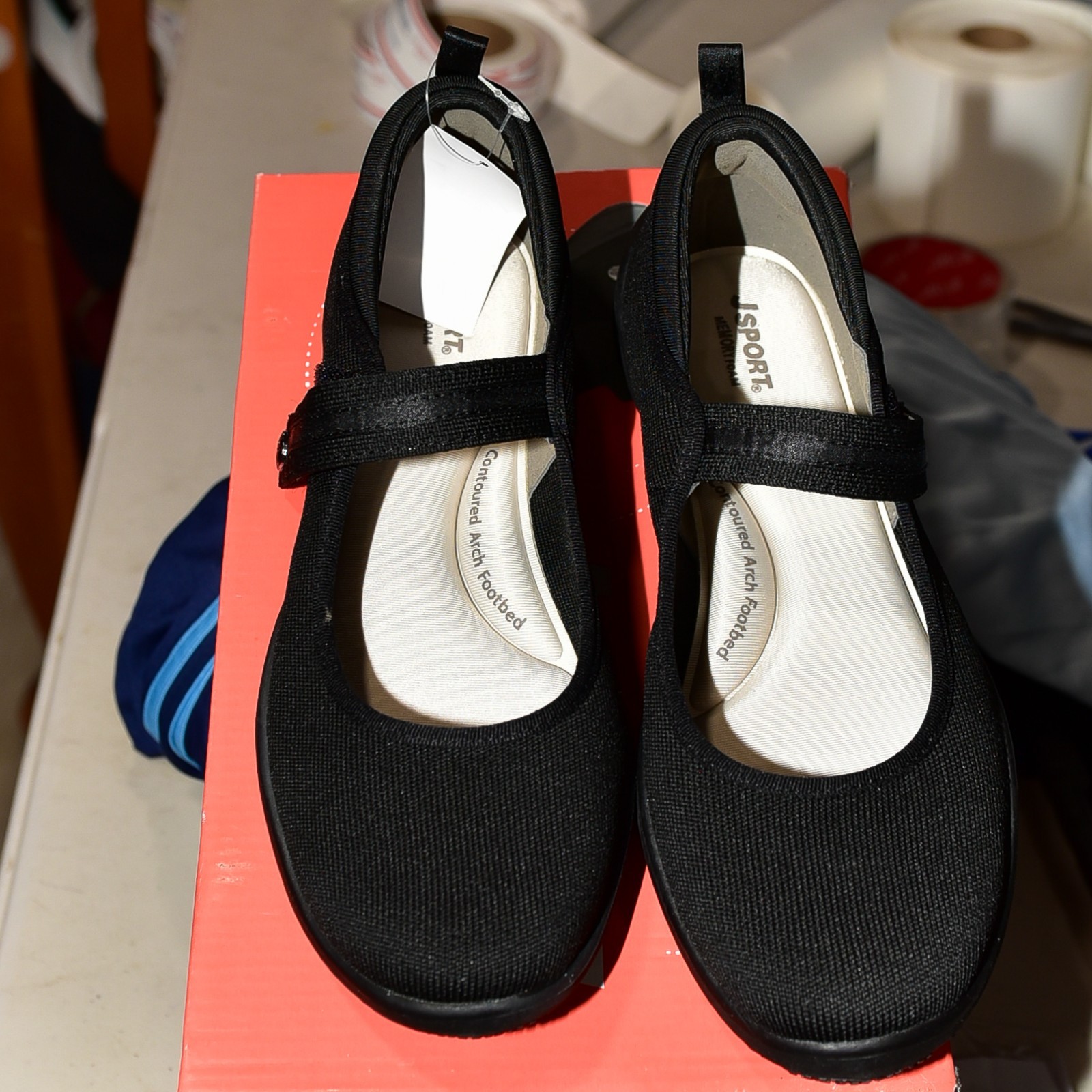 Jsport Women’s Mary Jane Shoe Black only size 6 7 8 8.5 9 10 No shoes box