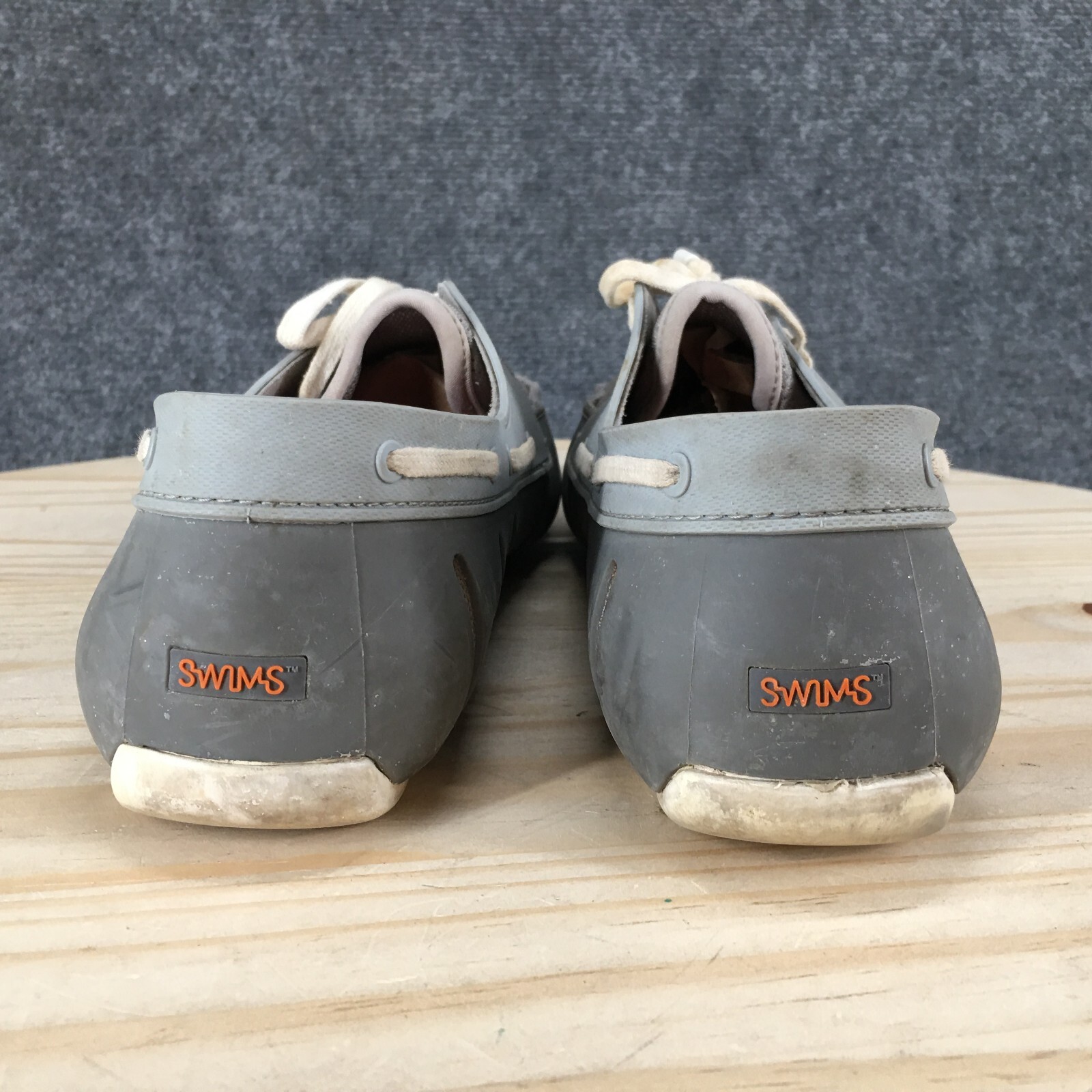 Swims Shoes Womens 9 Sport Loafers Gray Perforated Lace Up Comfort Casual Flats
