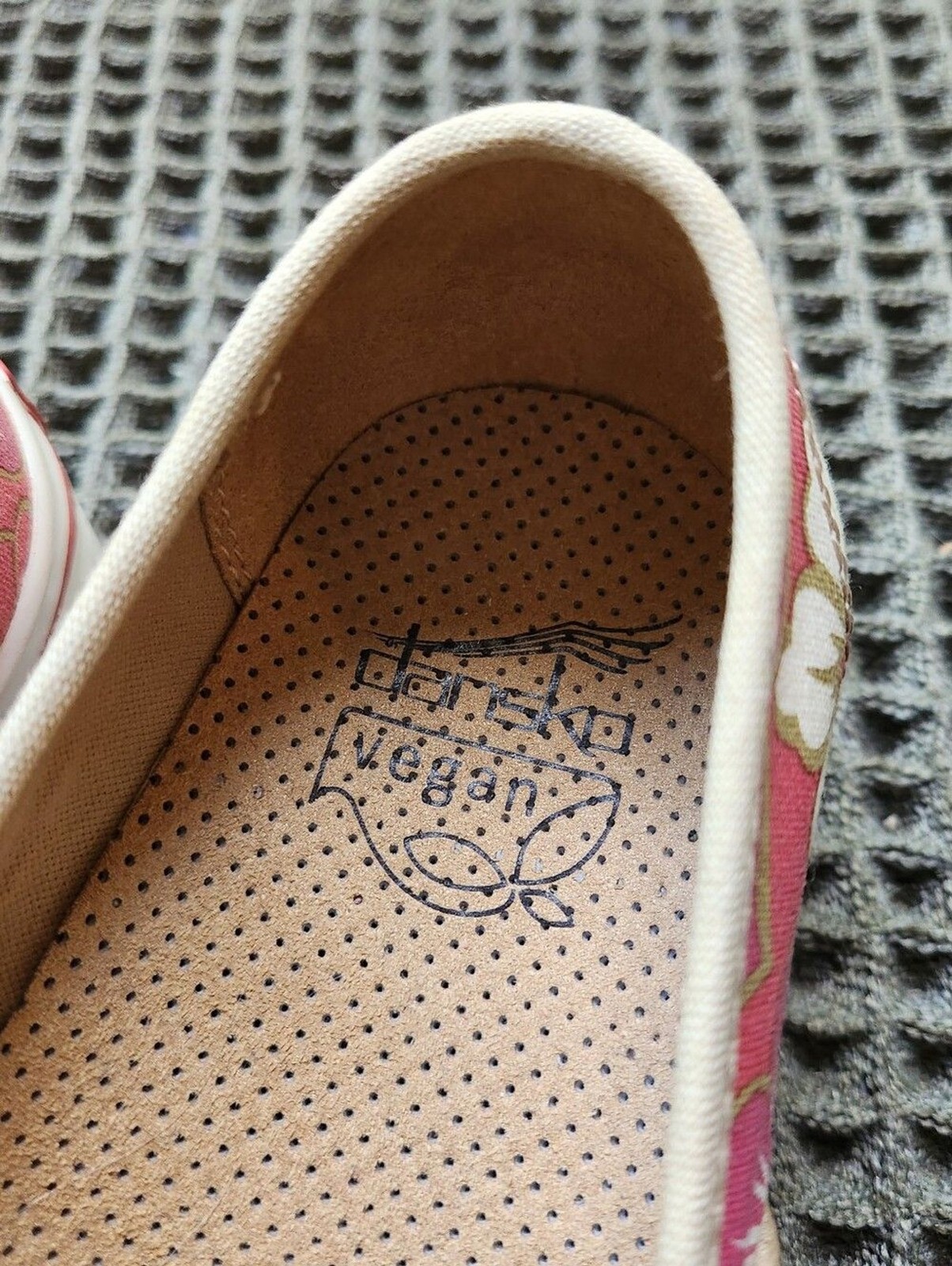 Dansko Womens Shoes Volley Size 7.5 M EUR 36 Vegan Loafer Clog Pink Floral Cloth
