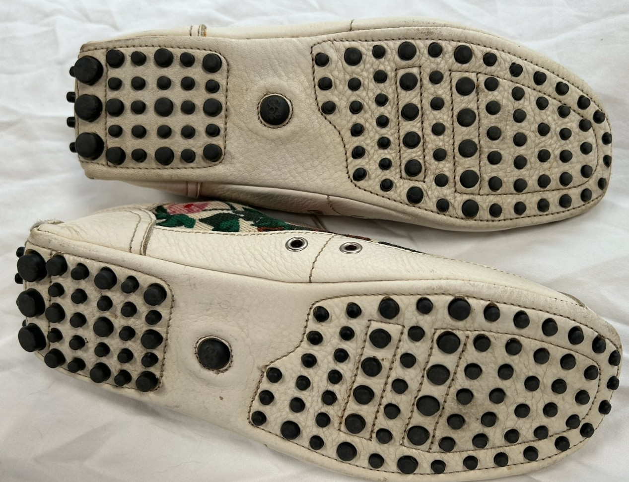 Women’s THE ORIGINAL CAR SHOE Floral & Leather Accents Sneakers Shoes 36.5 6.5