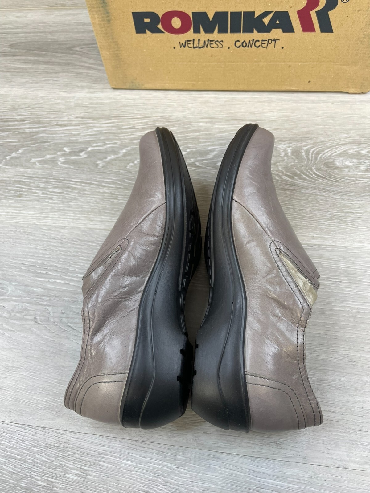 Romika Cassie Women’s Sneakers 6.5 Gray Leather Comfort Casual Shoes