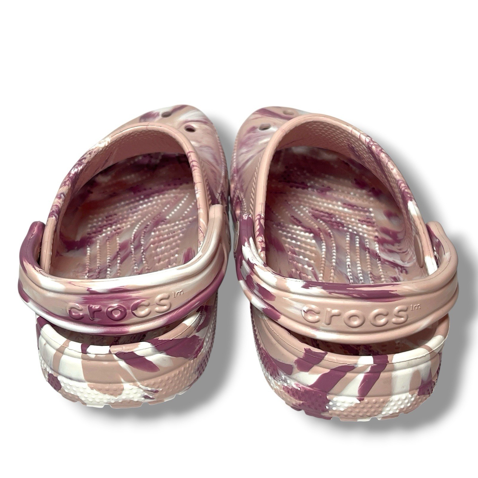 NEW Crocs Classic Pink Marbled Tie-Dye Clog Quartz/Multi Men’s 4, Women’s 6