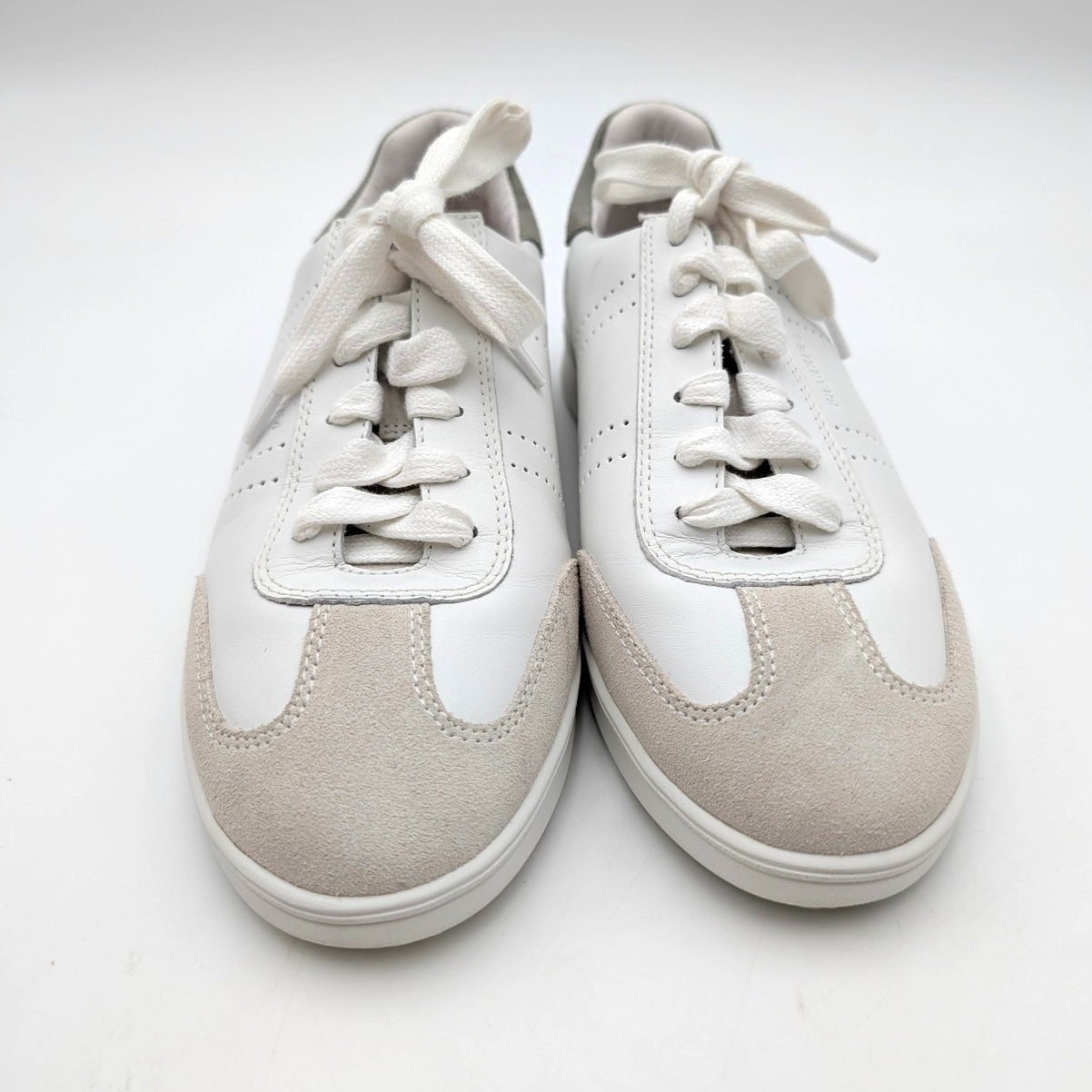 FRANKIE4 Drew Lace-Up Sneaker Shoes Round Toe Women’s White Size US8 EU38