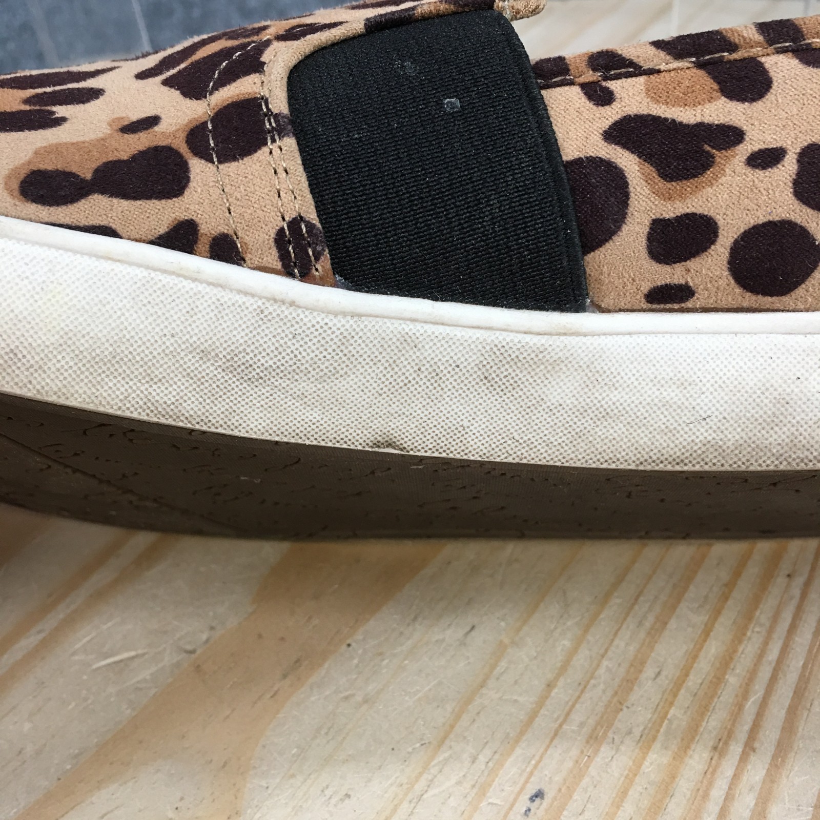 Dr. Scholl’s Shoes Womens 9 M Luna Slip-On Sneaker Leopard Print Brown Low Top