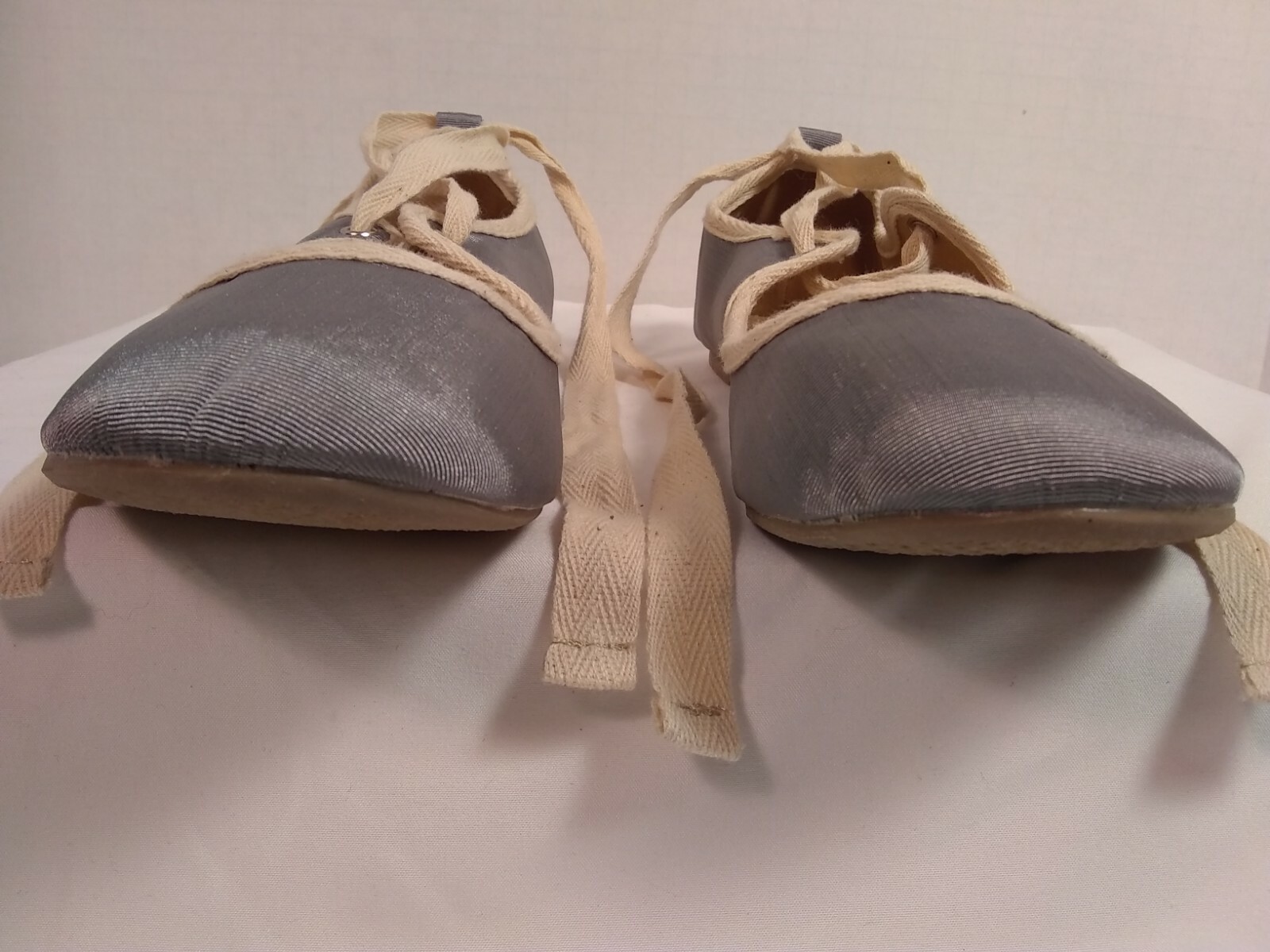 Urban Outfitters COOPERATIVE Lace-up Grosgrain Ballet Skimmer Flats Sz-10 f413