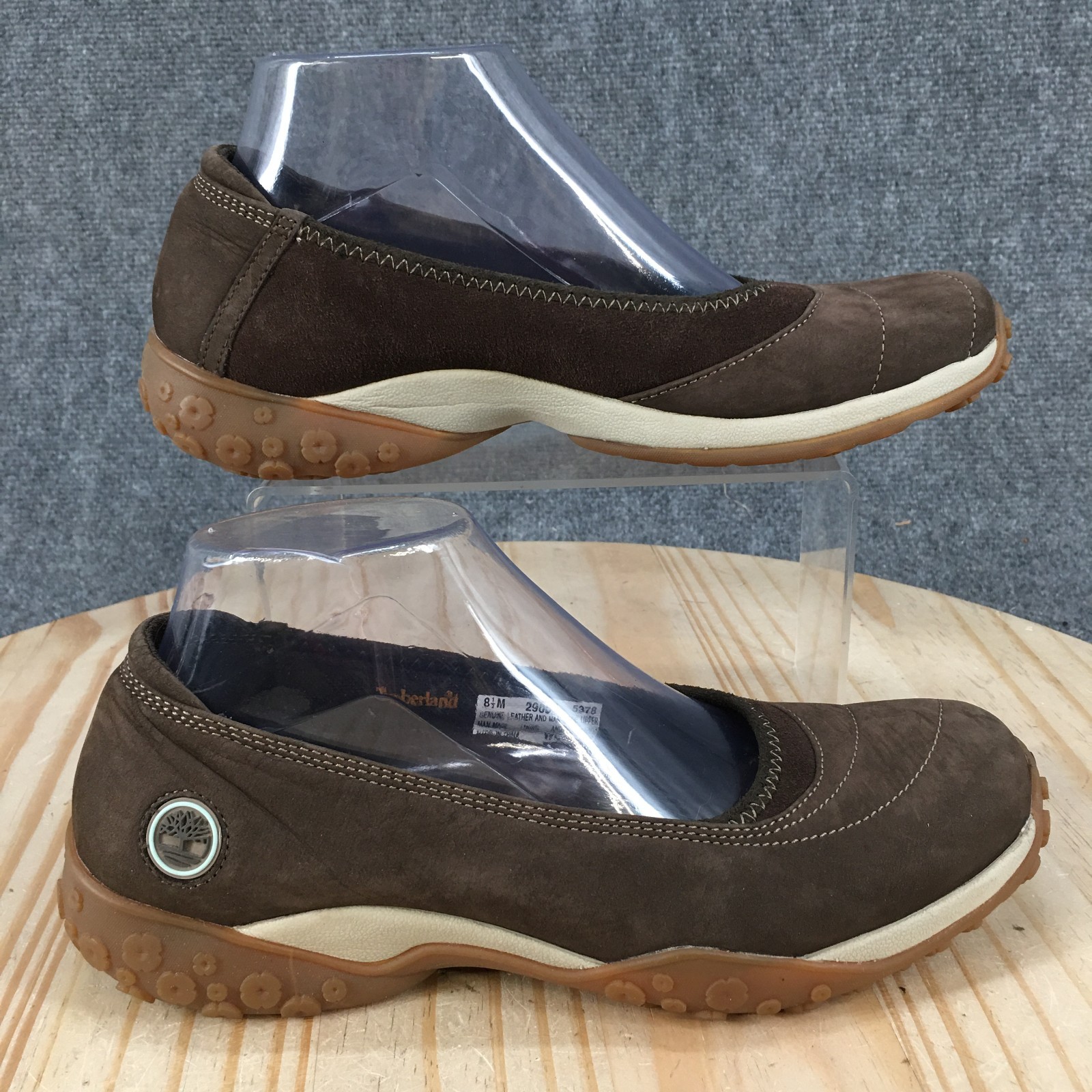 Timberland Shoes Womens 8.5 Ballet Flats Slip On Round Toe Casual Leather Brown