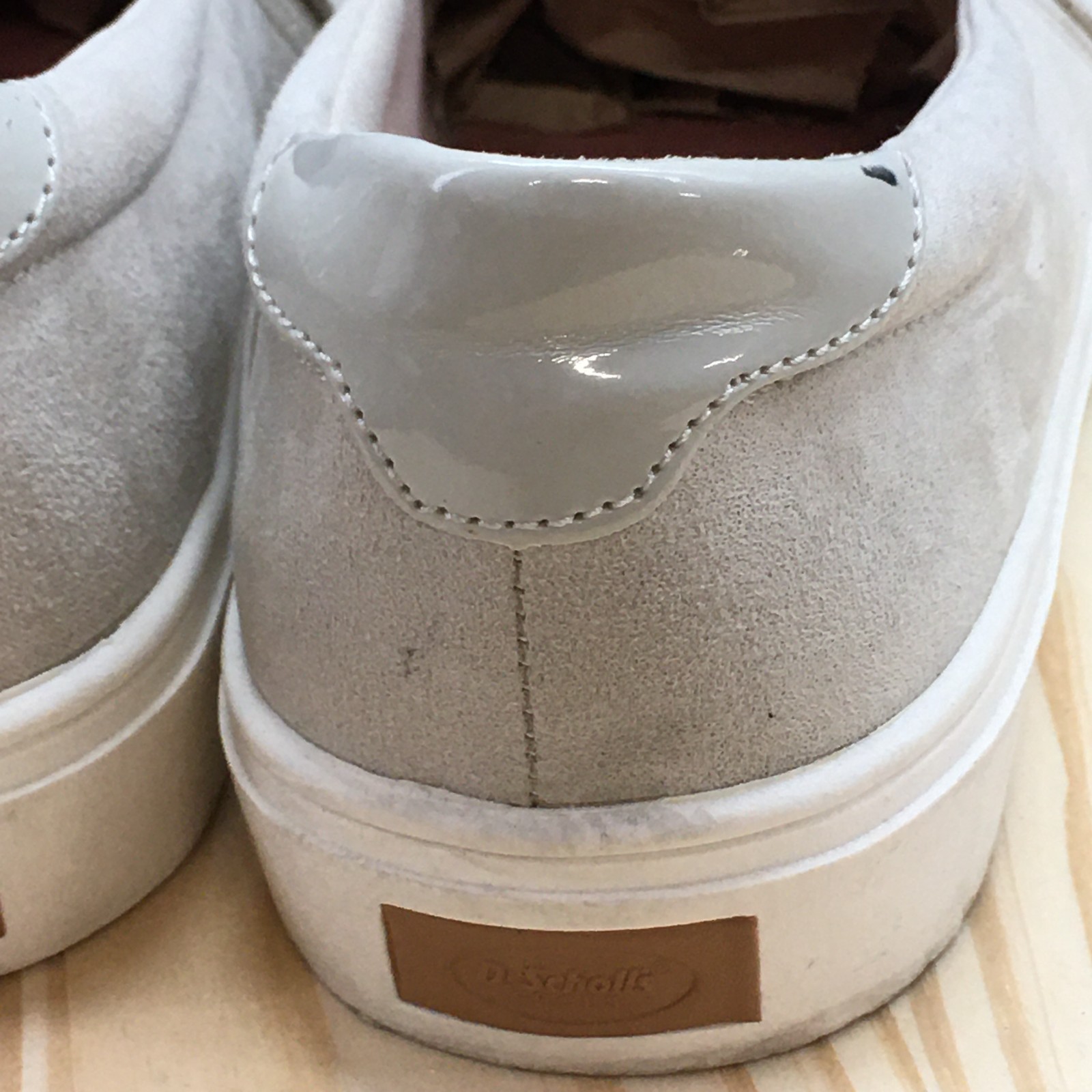 Dr Scholls Shoes Womens 9 M Nova Slip On Sneakers Gray Comfort Round Toe Low