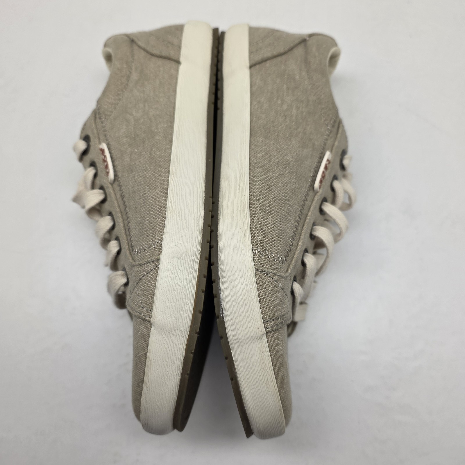 Taos Shoes Womens Star Tan Khaki Wash Canvas Comfort Sneakers Size 6.5 W Wide