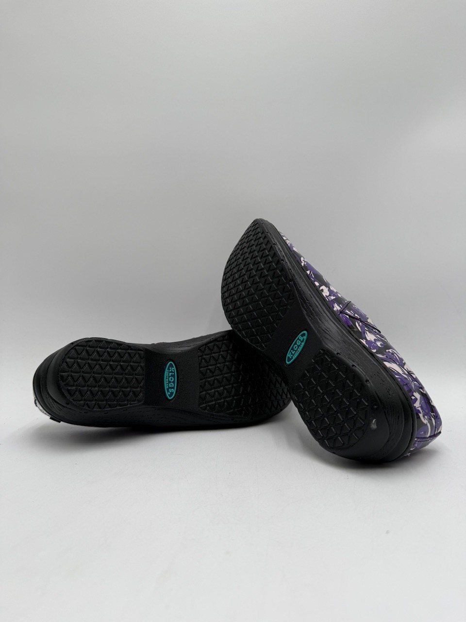 Klogs MISSION BRUSH STROKES PATENT Women’s NEW Comfort Shoe Purple Multiple Size