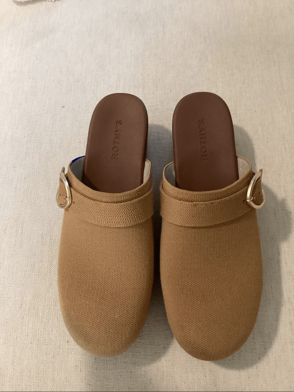 ROTHY’S The Buckle Clog Brown Butternut, Size 12.5, NWT No box