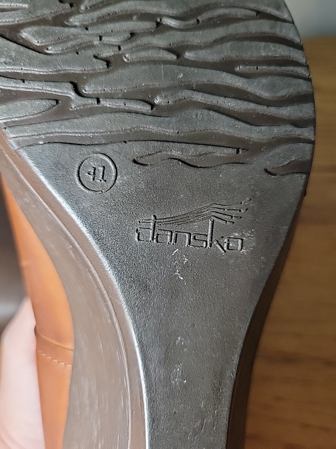 DANSKO Rebel Women’s Sz 41 Brown Leather Maryjane Wedge Comfort Shoes