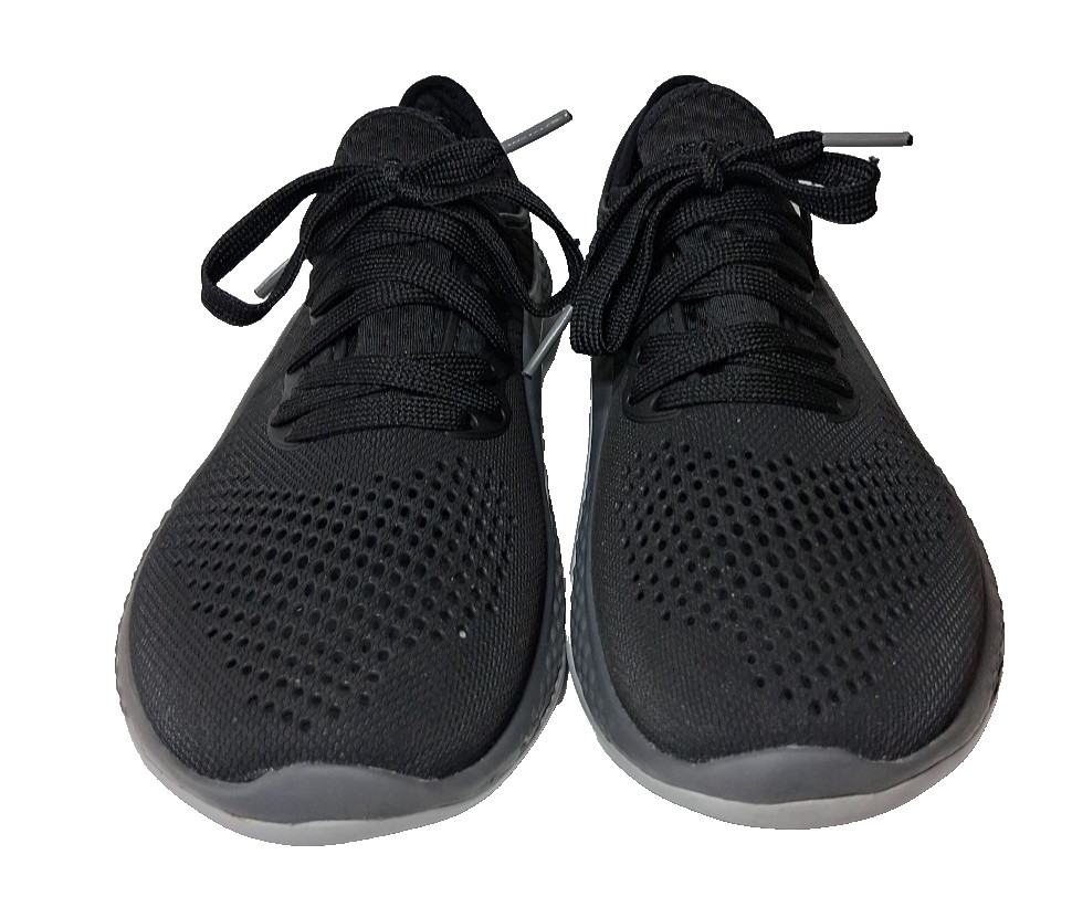 Crocs LiteRide 360 Pacer Sneaker Shoes Women Size 7 Black Grey Beach Waterproof