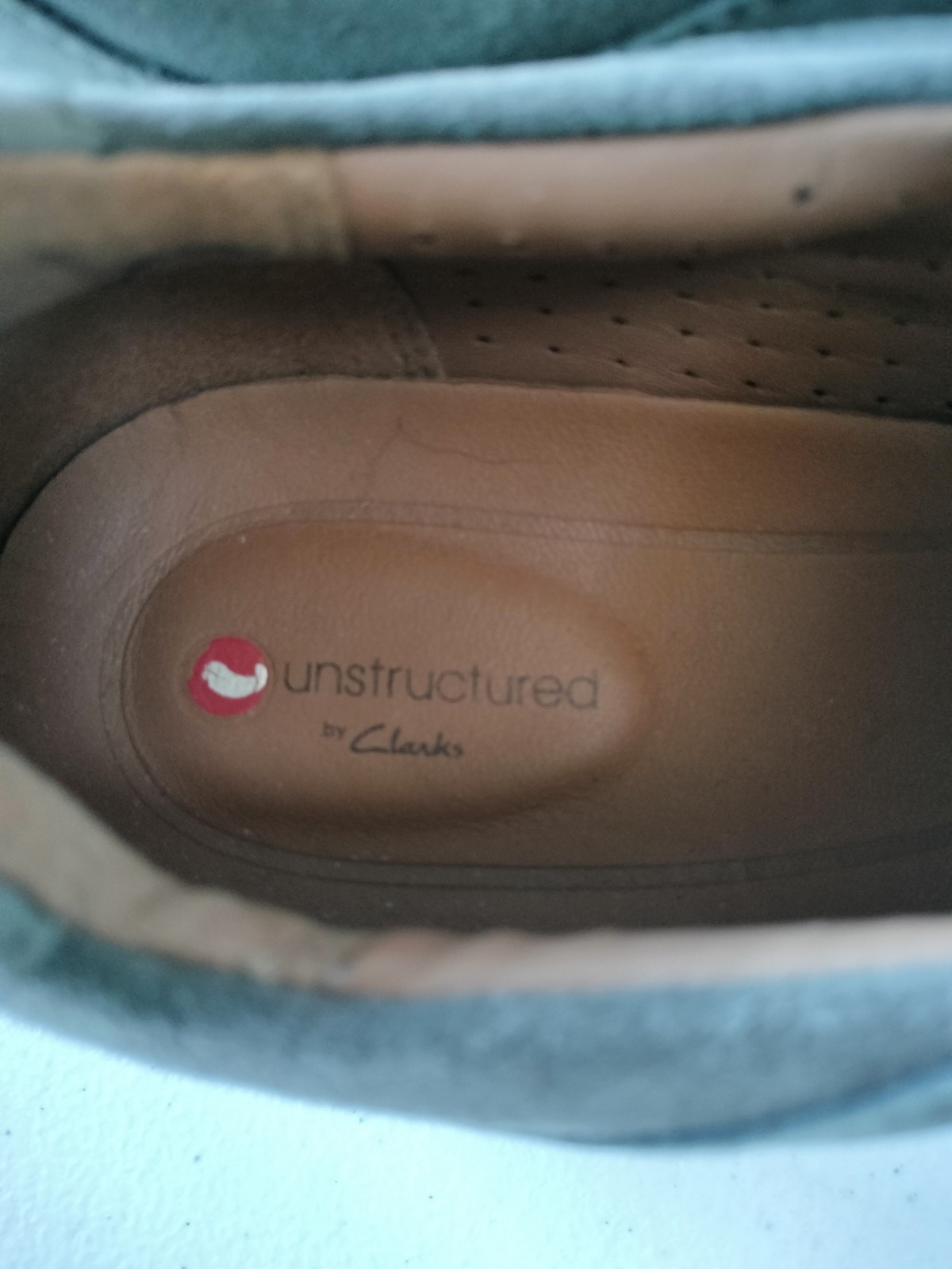 Clarks Unstructured Un Adorn Side Zip Slip On 7.5 Shoes Gray Pewter Travel