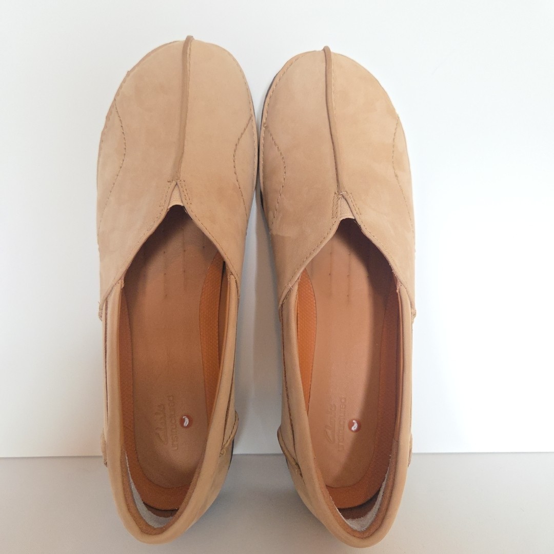 Tan Nubuck Comfort Loafers Clarks Un Loop Stride 10M Nougat Store Return EUC