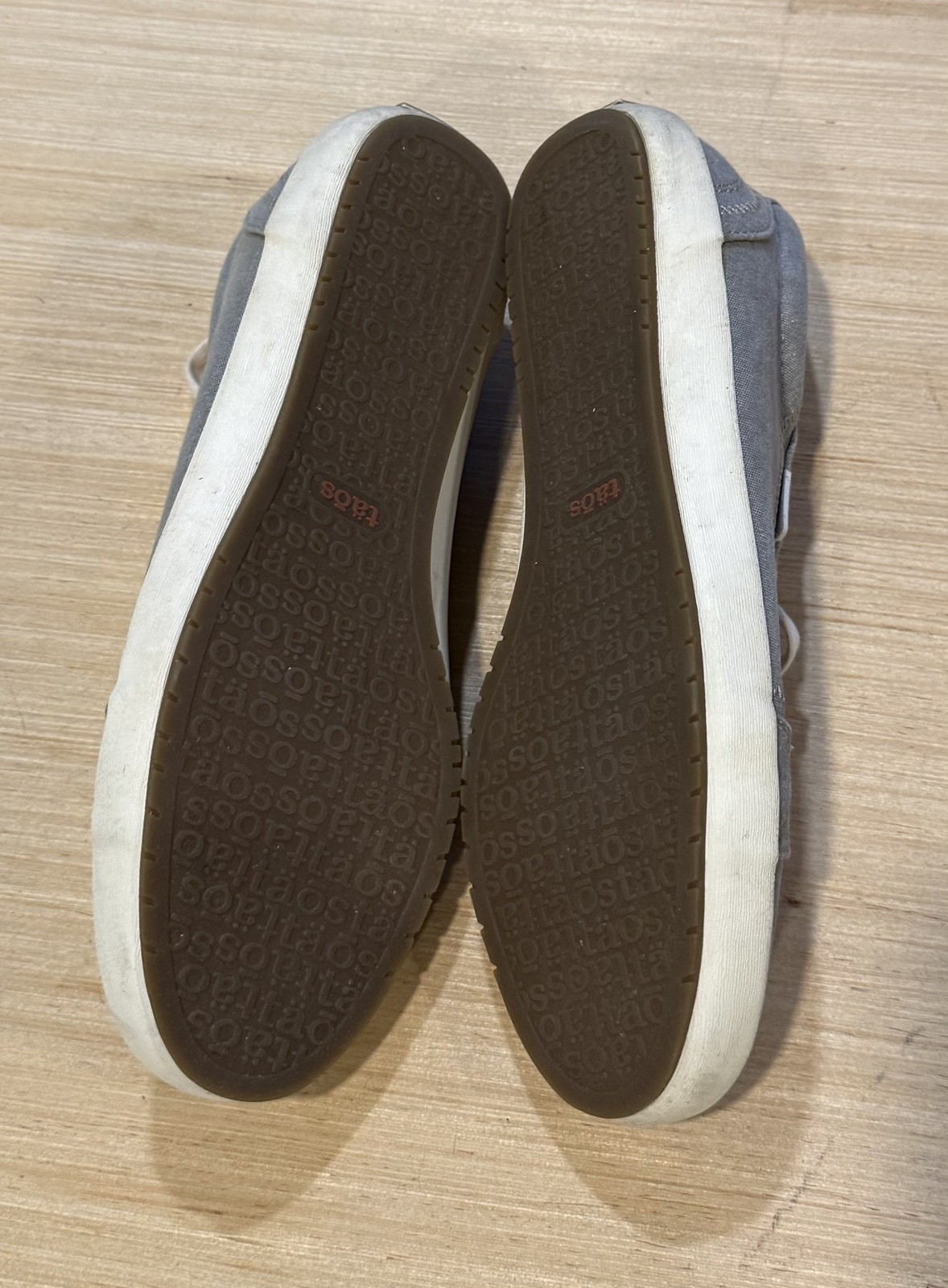 Taos Star Tennis Shoes Gray Wash Canvas Sneakers Size 11 STA-12844