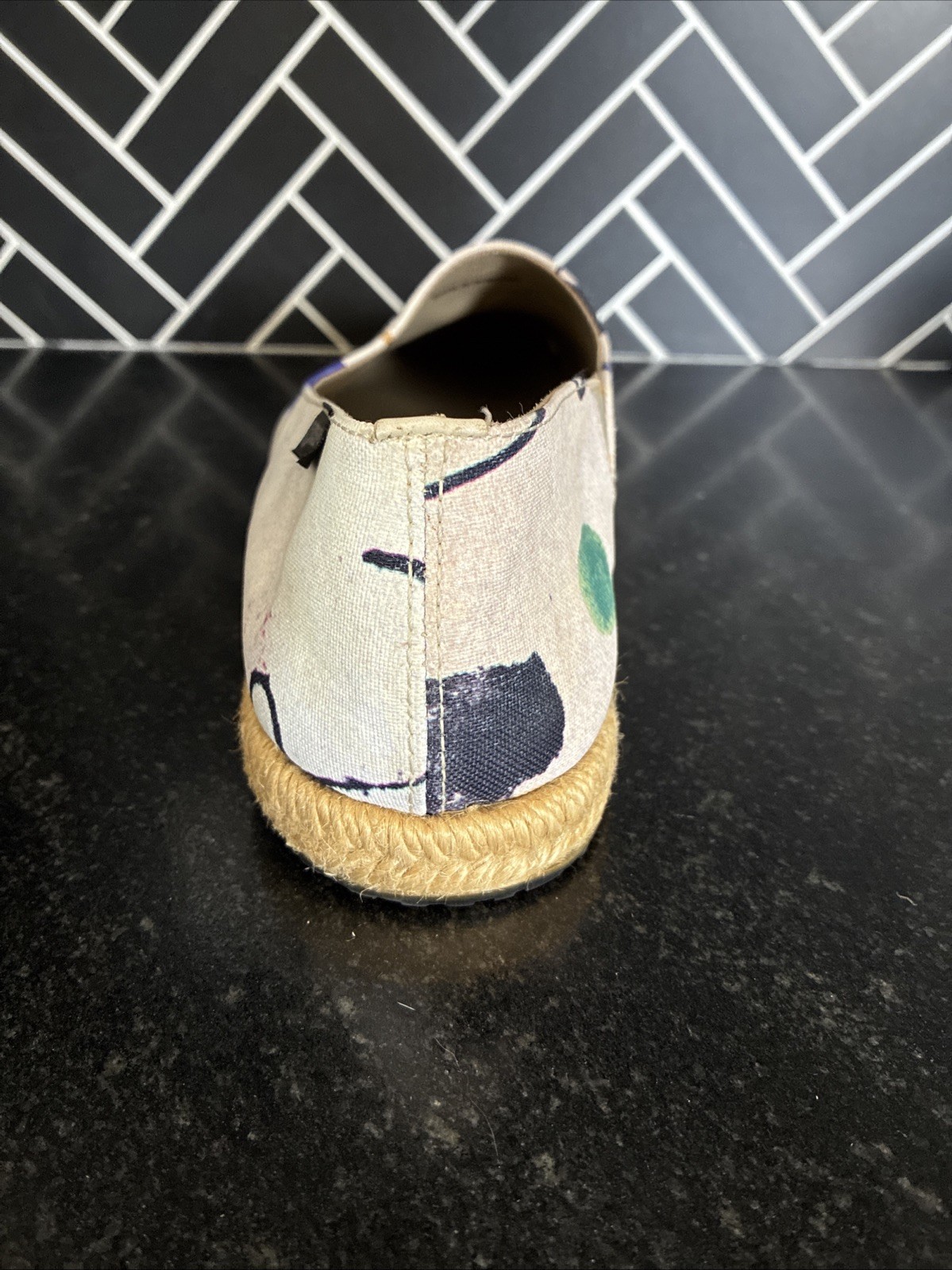 Camper Criro Abstract Espadrilles Slip Ons Womens EU 40 US 9/9.5 Run Small 8/8.5