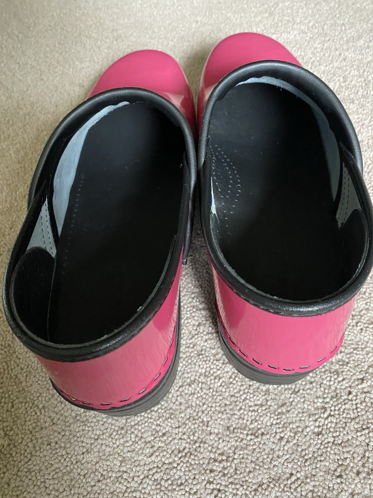 NEW BJork Swedish Professional Clogs Patent Leather PINK 43/44 12.5 Women’s