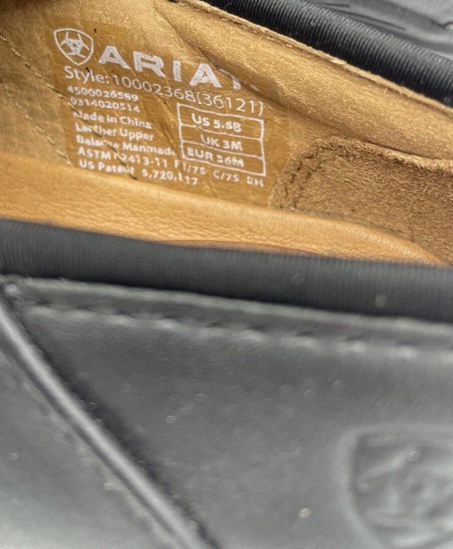 Ariat Safety Clog Composite Steel Toe Slip Resistant Leather Work Shoe Sz 5.5B