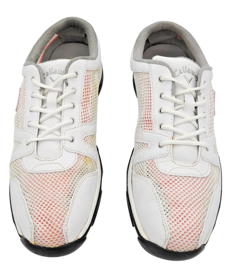 Callaway Golf Shoes Womens Size US 10 W480-13 Mesh OrthoLite Soft Spikes White