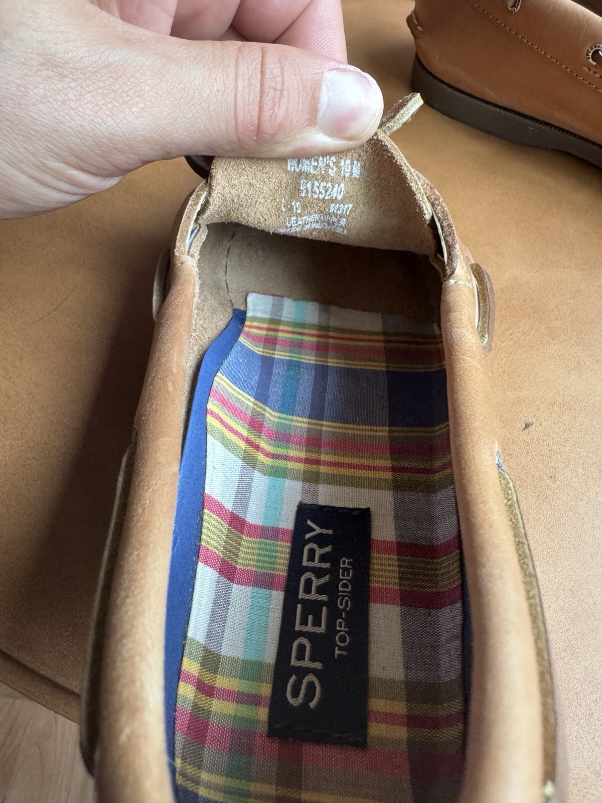 Sperry Top-Sider A/O Sahara Brown Leather Boat Shoes Womens US 10 M