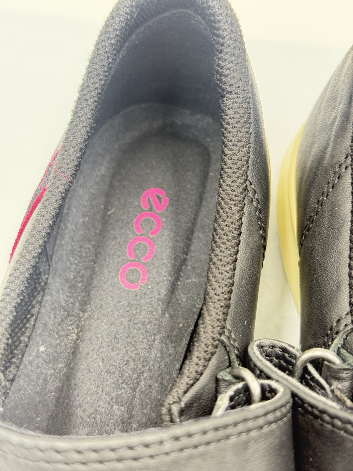 ECCO Women’s Sense Mary Jane Size 39 US 8-8.5Black Leather Hook/Loop Strap Shoes