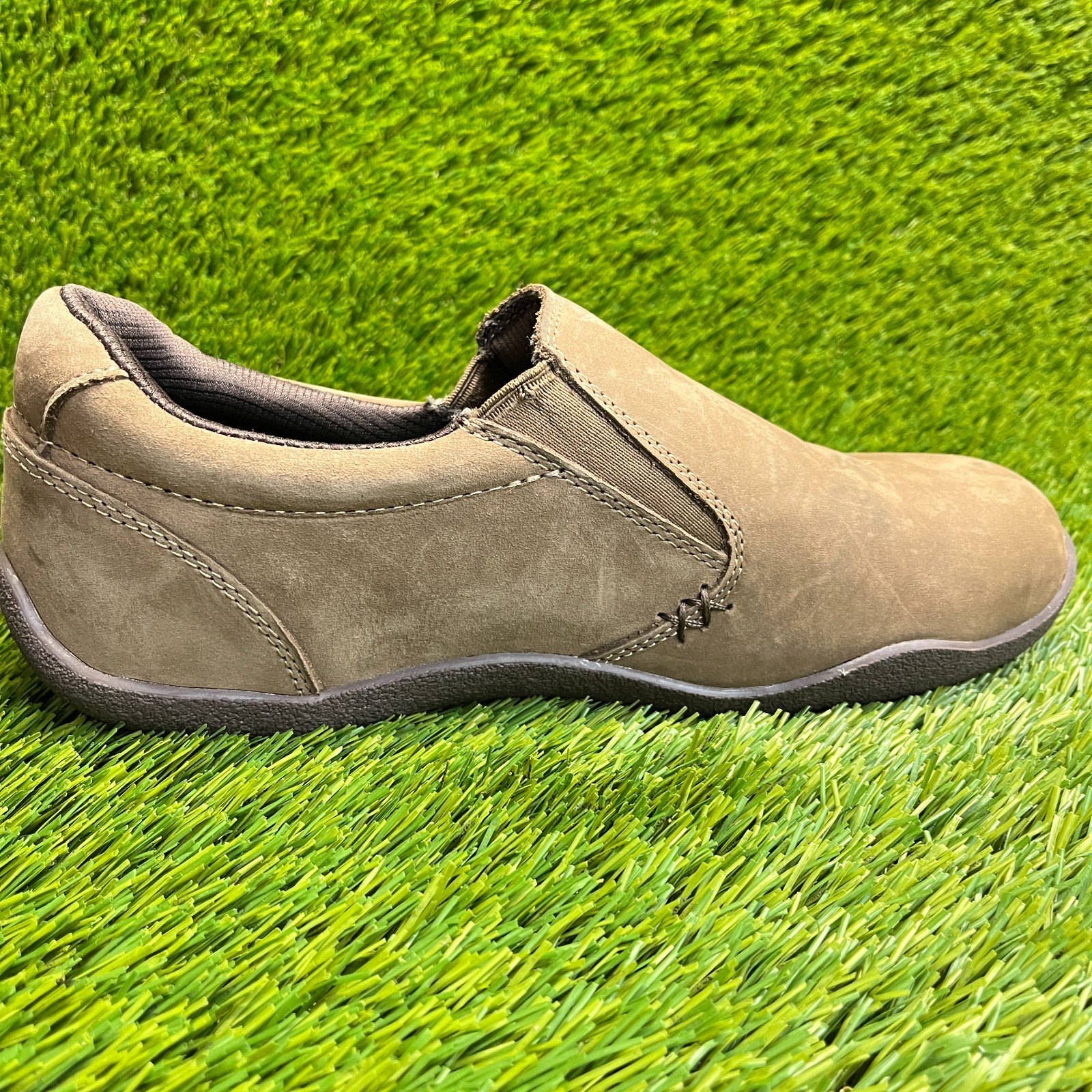 Kuru Kivi Womens Size 9D Brown Classic Walking Outdoor Leather Slip On Shoes
