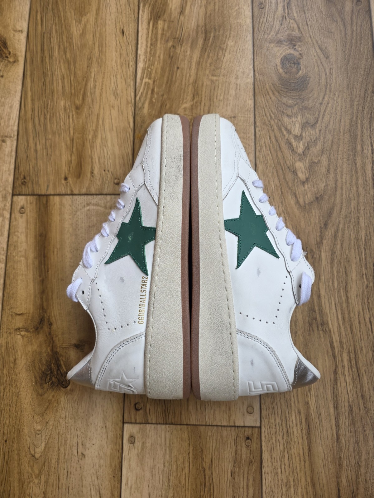GOLDEN GOOSE BALLSTAR 2 LEATHER SNEAKERS SIZE 39 EU, 8.5 US, 6 UK