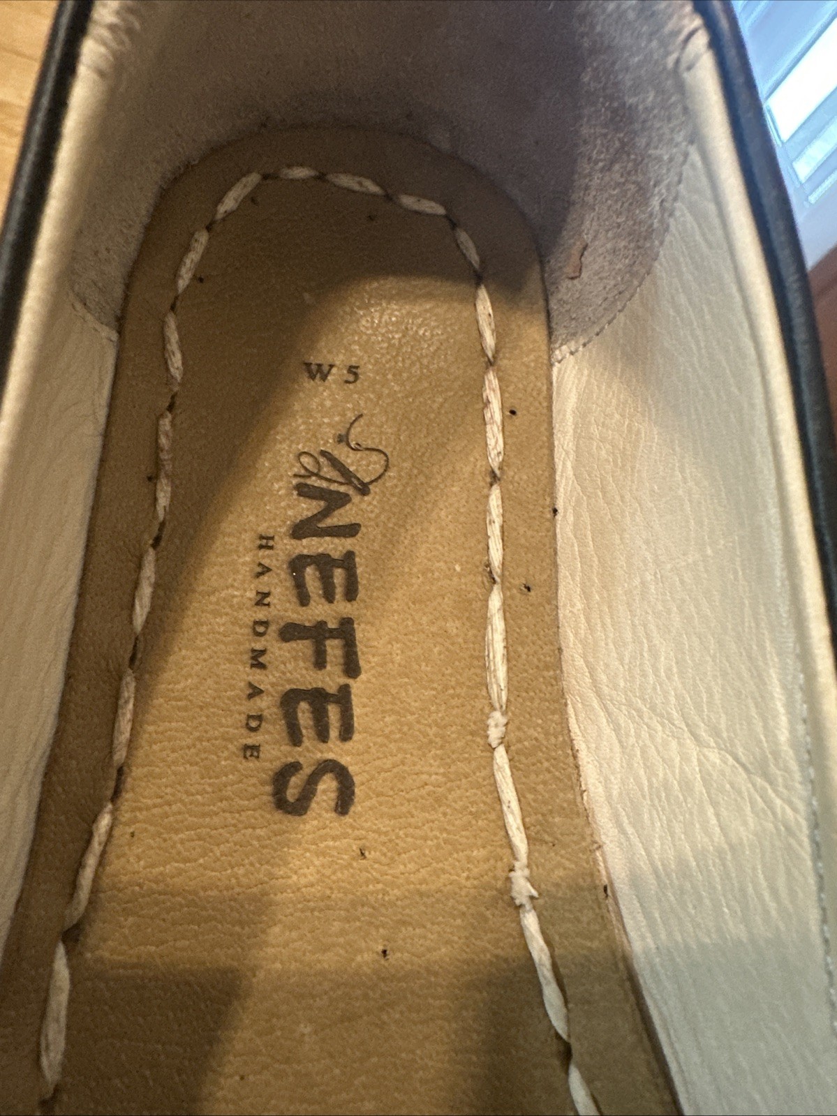 Nefes Grounding Shoes Black Handmade Woman’s Sz 5